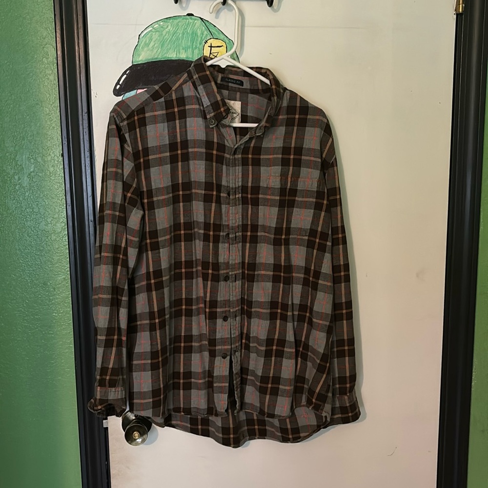 Brown flannel